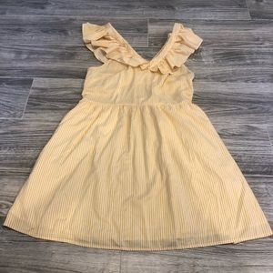 Yellow & white striped dress